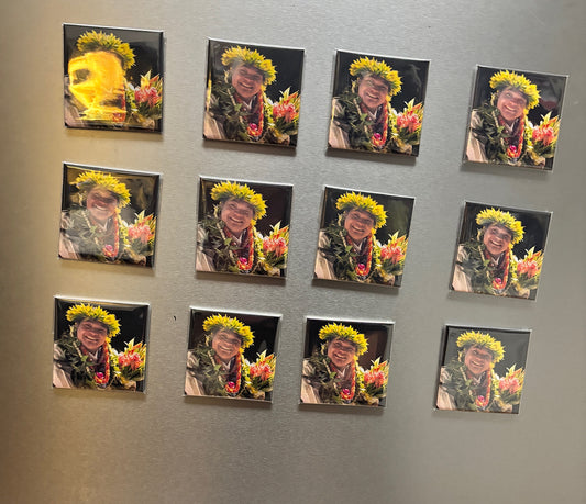 Custom Square Photo Magnet – 2.5” - 2 Sets of 6 (Total 12 magnets)