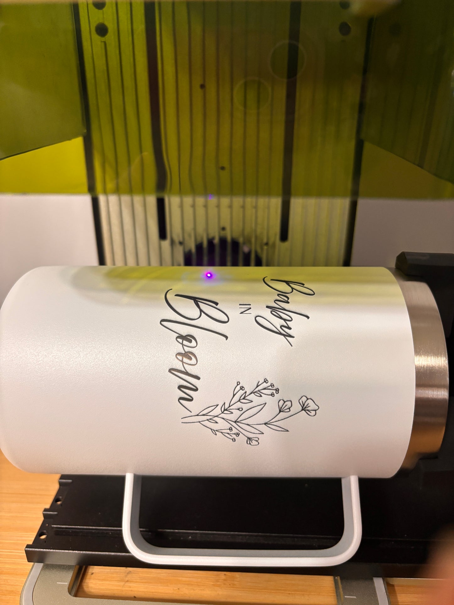 20 oz Silver Plated Tumbler with Handle - Engraving Included