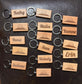 Wooden Keychains - 1 Side Engraving Included