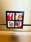 Set of 4 Custom Photo Magnets with a Picture Frame