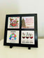 Set of 4 Custom Photo Magnets with a Picture Frame